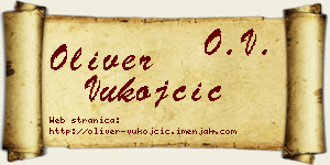Oliver Vukojčić vizit kartica